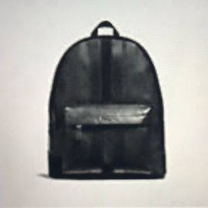 Coach Charles Backpack with Baseball Stitch, black